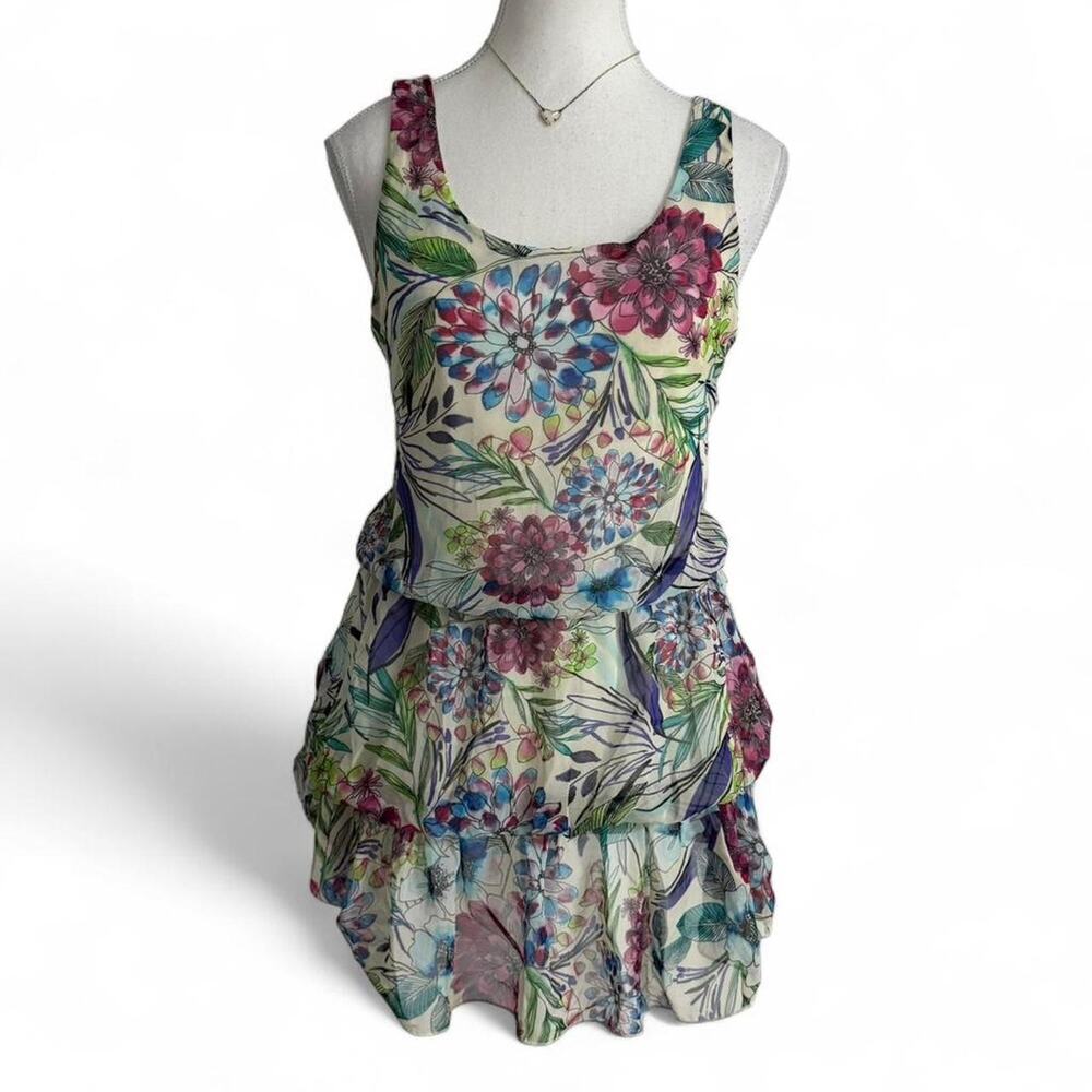 Vintage Forever 21 Y2K 2000s Floral Fairy Core Tiered Tank Top Size Small